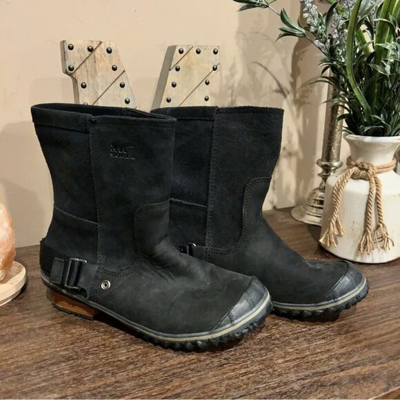 Sorel Slim Shortie Waterproof Boots Size 8.5 EUC - Picture 5 of 12